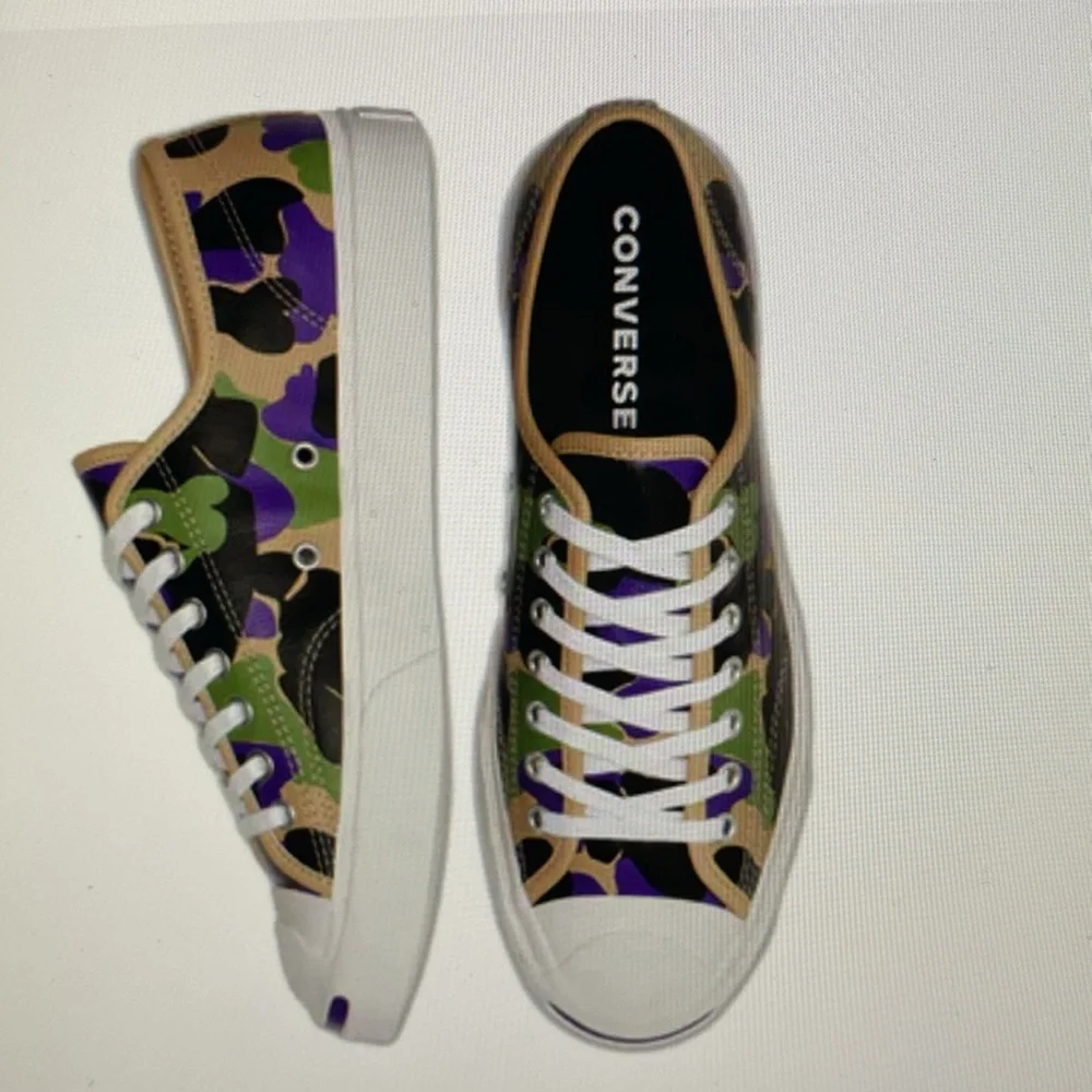 Unisex Converse Jack Purcell. Oxford  Low Candied Ginger Camo women 7.5